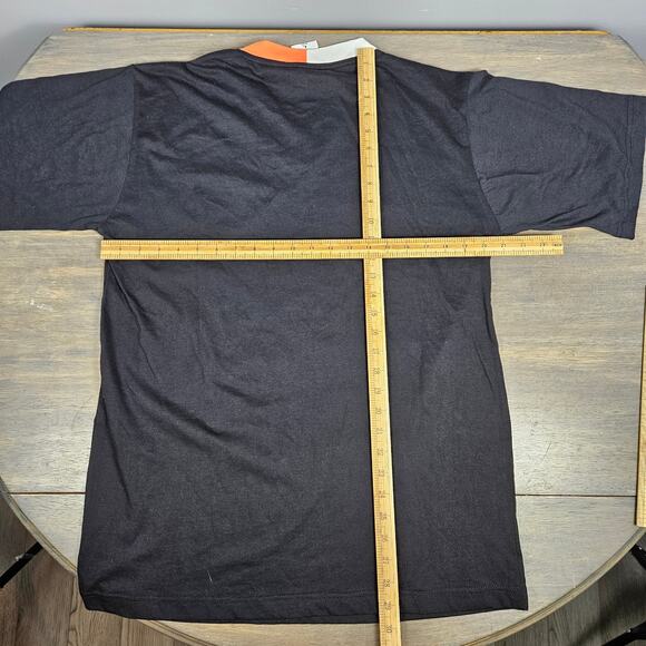 Vtg Flyers NHL V-Neck Jersey Tee Iron Knights Black Orange XL Embroidered Logo - Picture 6 of 6